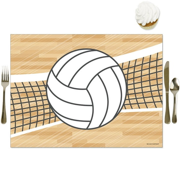 Volleyball Plates Tableware Value Party Kit Forks 58+ Pieces for 16 Guests Volleyball Value Party Supplies Pack Napkins Volleyball Birthday 